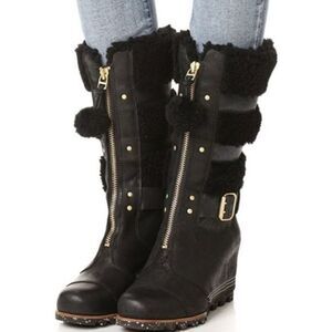 SOREL HELEN HOLIDAY size 8 sorel wedge helen holiday